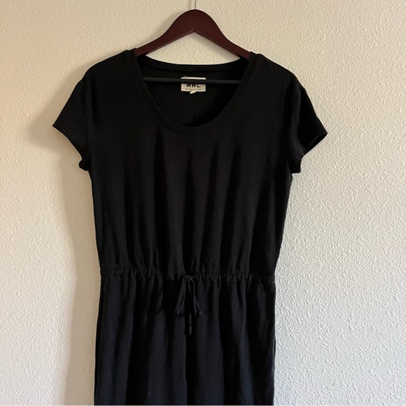 MADEWELL MWL Breeze Drawstring Black Short Sleeve Jumpsuit Size Extra Small - Picture 4 of 10